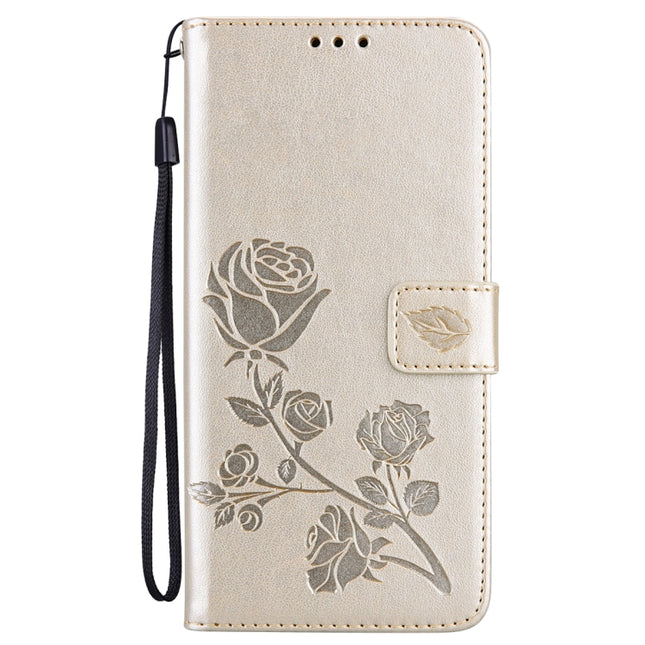 Rose Embossed Flip PU Leather Phone Case
