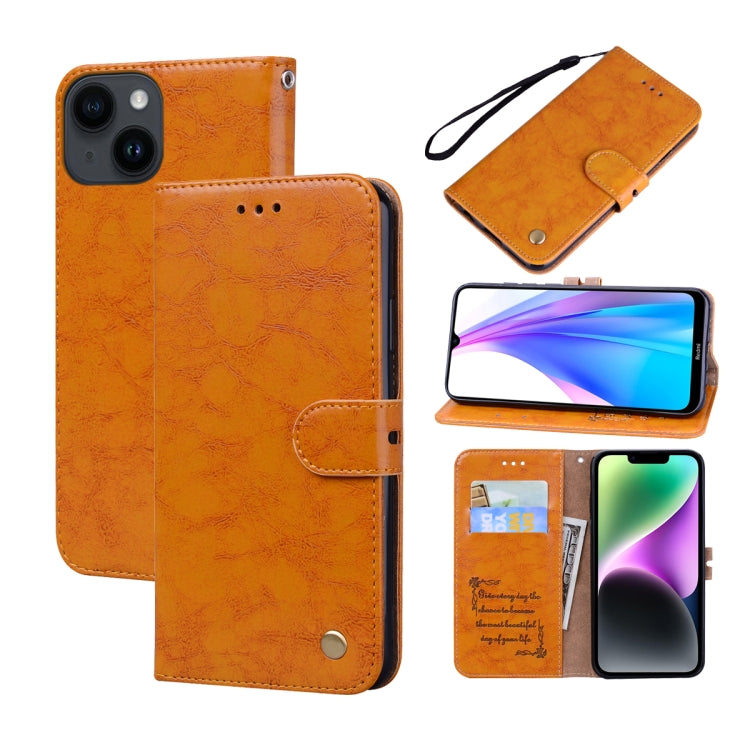 Oil Wax Texture Leather Phone Case