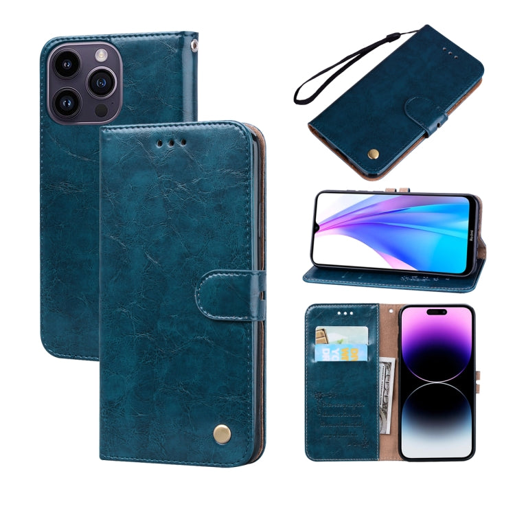 Oil Wax Texture Leather Phone Case