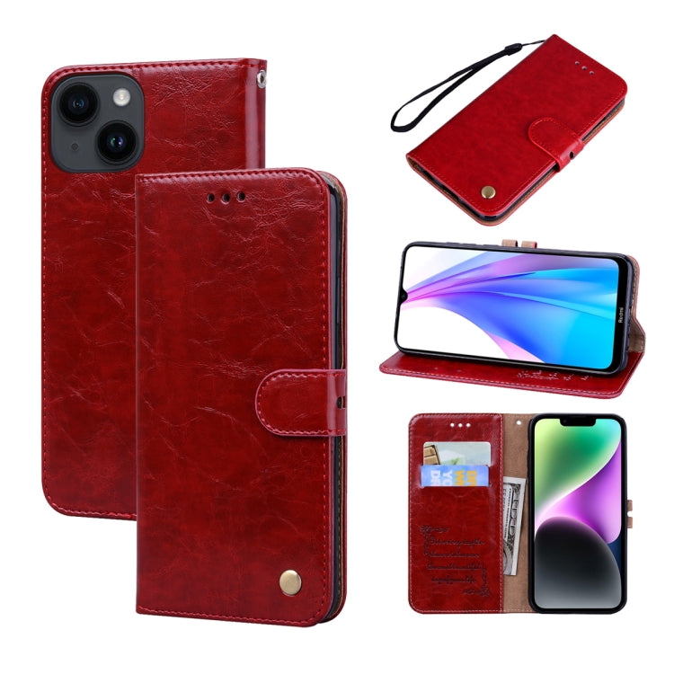 Oil Wax Texture Leather Phone Case