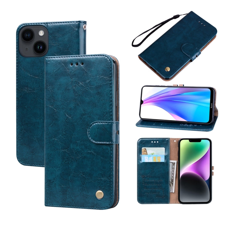 Oil Wax Texture Leather Phone Case