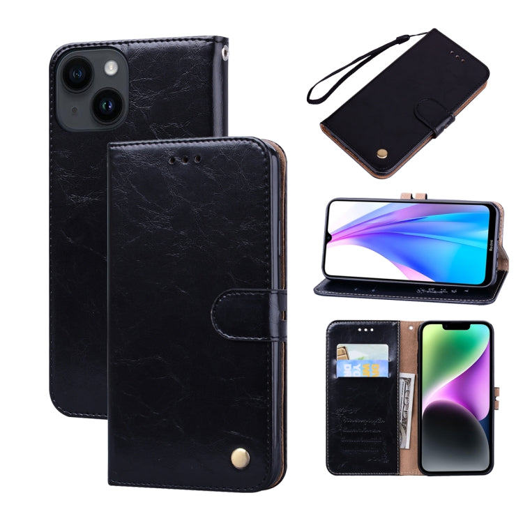 Oil Wax Texture Leather Phone Case