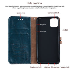 Oil Wax Texture Leather Phone Case