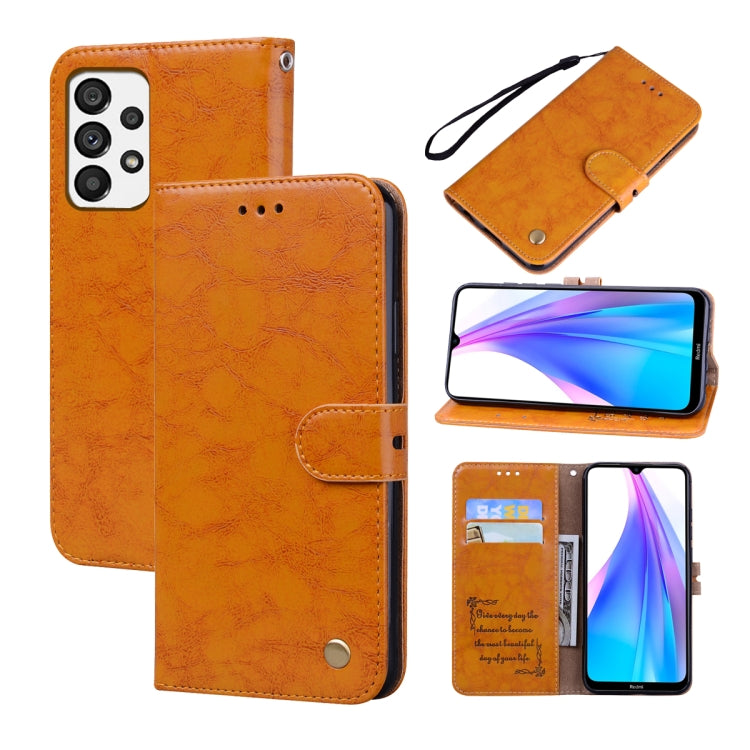 Oil Wax Texture Leather Phone Case