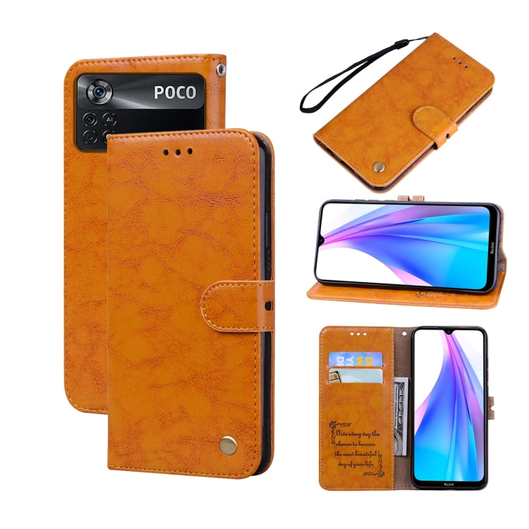 Oil Wax Texture Leather Phone Case