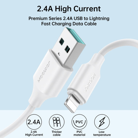 JOYROOM S-UL012A9 2.4A USB to 8 Pin Fast Charging Data Cable, 2m, 1m, 0.25m