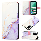 For OPPO A55S 5G/CPH2309 Japan / White Purple LS006