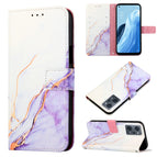 For OPPO Reno7 A Japan / White Purple LS006