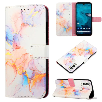 PT003 Marble Pattern Flip Leather Phone Case, For Infinix Smart 6 Plus/X6823, For T-Mobile Revvl 6 5G, For Kyocera Android One S9, For Kyocera Qua Phone QX KYV42