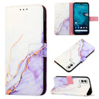 For Kyocera Android One S9 / White Purple LS006