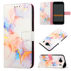 For Kyocera Qua Phone QX KYV42 / Galaxy Marble White LS004