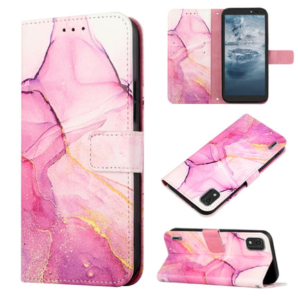 PT003 Marble Pattern Flip Leather Phone Case, For Nokia C2 2ND Edition, For Nokia C21, For Nokia C21 Plus, For Nokia C100