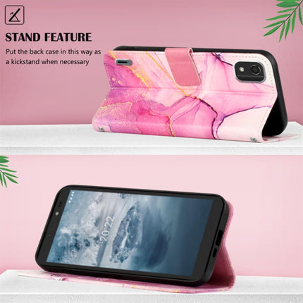 PT003 Marble Pattern Flip Leather Phone Case, For Nokia C2 2ND Edition, For Nokia C21, For Nokia C21 Plus, For Nokia C100