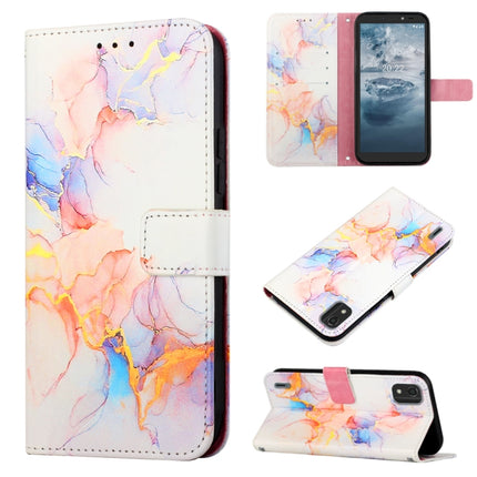 PT003 Marble Pattern Flip Leather Phone Case, For Nokia C2 2ND Edition, For Nokia C21, For Nokia C21 Plus, For Nokia C100