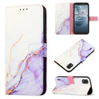 For Nokia C2 2ND Edition / White Purple LS006