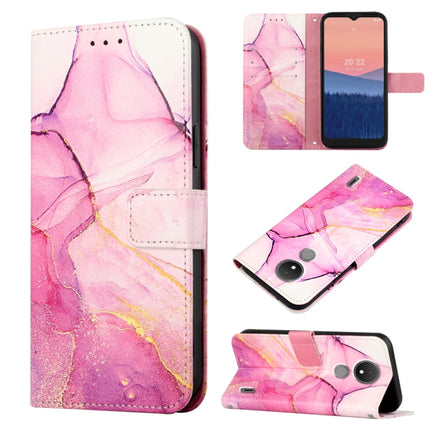 PT003 Marble Pattern Flip Leather Phone Case, For Nokia C2 2ND Edition, For Nokia C21, For Nokia C21 Plus, For Nokia C100