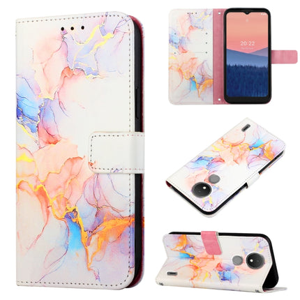PT003 Marble Pattern Flip Leather Phone Case, For Nokia C2 2ND Edition, For Nokia C21, For Nokia C21 Plus, For Nokia C100