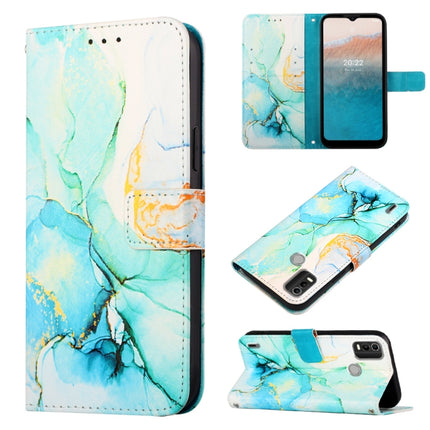 PT003 Marble Pattern Flip Leather Phone Case, For Nokia C2 2ND Edition, For Nokia C21, For Nokia C21 Plus, For Nokia C100