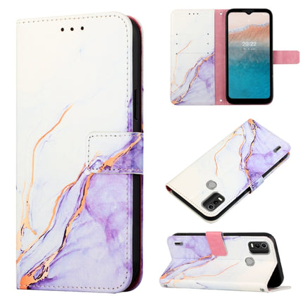 PT003 Marble Pattern Flip Leather Phone Case, For Nokia C2 2ND Edition, For Nokia C21, For Nokia C21 Plus, For Nokia C100