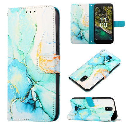 PT003 Marble Pattern Flip Leather Phone Case, For Nokia C2 2ND Edition, For Nokia C21, For Nokia C21 Plus, For Nokia C100
