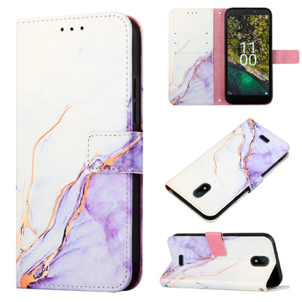 PT003 Marble Pattern Flip Leather Phone Case, For Nokia C2 2ND Edition, For Nokia C21, For Nokia C21 Plus, For Nokia C100