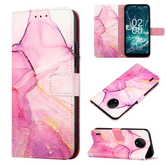 PT003 Marble Pattern Flip Leather Phone Case, For Nokia C200, For Nokia G11 Plus, For Nokia G60 5G, For Nokia G100