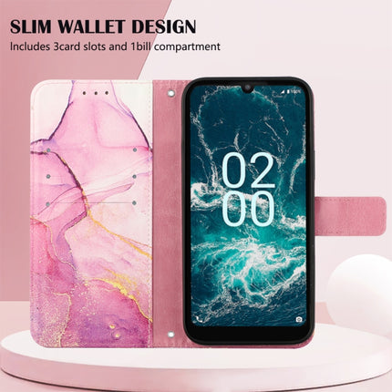 PT003 Marble Pattern Flip Leather Phone Case, For Nokia C200, For Nokia G11 Plus, For Nokia G60 5G, For Nokia G100