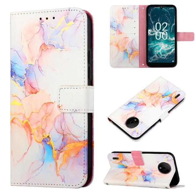 PT003 Marble Pattern Flip Leather Phone Case, For Nokia C200, For Nokia G11 Plus, For Nokia G60 5G, For Nokia G100