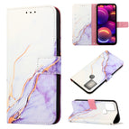 For TCL 305i With Fingerprint / White Purple LS006
