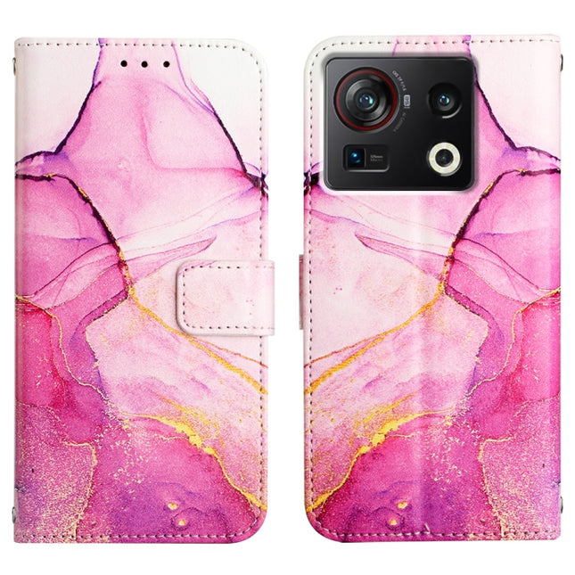 PT003 Marble Pattern Flip Leather Phone Case, For ZTE Nubia Z40S Pro, For Fujitsu Arrows Be F-04K, For Fujitsu Arrows Be F-05J, For Fujitsu Arrows NX F-01J
