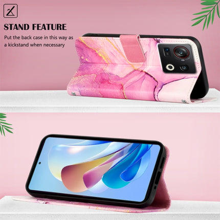 PT003 Marble Pattern Flip Leather Phone Case, For ZTE Nubia Z40S Pro, For Fujitsu Arrows Be F-04K, For Fujitsu Arrows Be F-05J, For Fujitsu Arrows NX F-01J