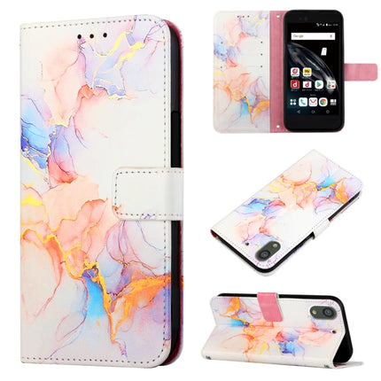 PT003 Marble Pattern Flip Leather Phone Case, For ZTE Nubia Z40S Pro, For Fujitsu Arrows Be F-04K, For Fujitsu Arrows Be F-05J, For Fujitsu Arrows NX F-01J
