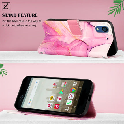PT003 Marble Pattern Flip Leather Phone Case, For Fujitsu Arrows NX F-01K, For Sharp Aquos R7/Aquos P7, For Sharp Aquos V6/V6 Plus, For Sharp Aquos Sense7 Plus