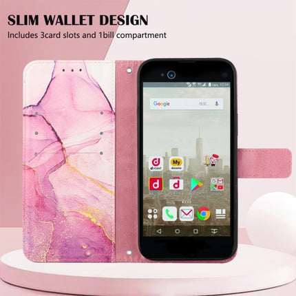PT003 Marble Pattern Flip Leather Phone Case, For Fujitsu Arrows NX F-01K, For Sharp Aquos R7/Aquos P7, For Sharp Aquos V6/V6 Plus, For Sharp Aquos Sense7 Plus