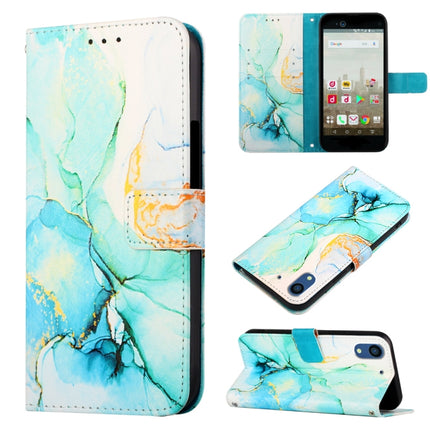 PT003 Marble Pattern Flip Leather Phone Case, For Fujitsu Arrows NX F-01K, For Sharp Aquos R7/Aquos P7, For Sharp Aquos V6/V6 Plus, For Sharp Aquos Sense7 Plus