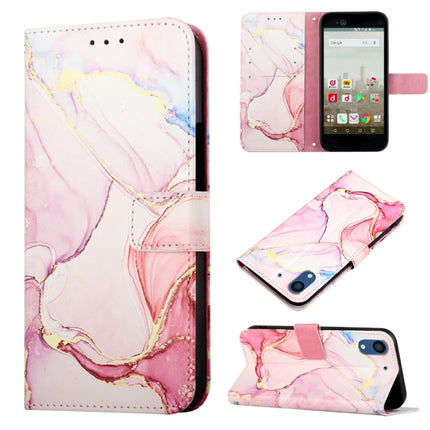 PT003 Marble Pattern Flip Leather Phone Case, For Fujitsu Arrows NX F-01K, For Sharp Aquos R7/Aquos P7, For Sharp Aquos V6/V6 Plus, For Sharp Aquos Sense7 Plus