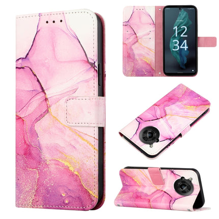 PT003 Marble Pattern Flip Leather Phone Case, For Fujitsu Arrows NX F-01K, For Sharp Aquos R7/Aquos P7, For Sharp Aquos V6/V6 Plus, For Sharp Aquos Sense7 Plus
