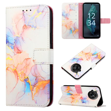 PT003 Marble Pattern Flip Leather Phone Case, For Fujitsu Arrows NX F-01K, For Sharp Aquos R7/Aquos P7, For Sharp Aquos V6/V6 Plus, For Sharp Aquos Sense7 Plus