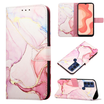 PT003 Marble Pattern Flip Leather Phone Case, For Fujitsu Arrows NX F-01K, For Sharp Aquos R7/Aquos P7, For Sharp Aquos V6/V6 Plus, For Sharp Aquos Sense7 Plus