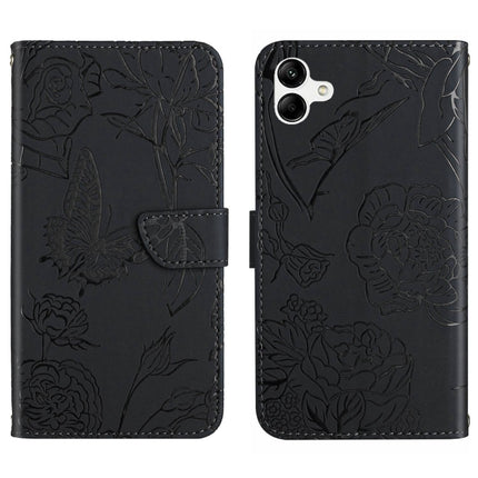HT03 Skin Feel Butterfly Embossed Flip Leather Phone Case, For Samsung Galaxy A04 4G, For Samsung Galaxy A04s, For Samsung Galaxy A23 5G JP Version, For Samsung Galaxy A23e/A23s