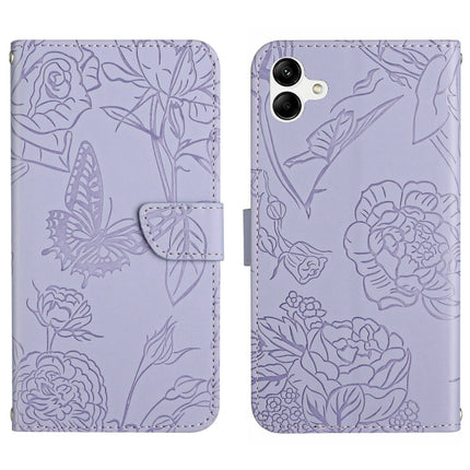 HT03 Skin Feel Butterfly Embossed Flip Leather Phone Case, For Samsung Galaxy A04 4G, For Samsung Galaxy A04s, For Samsung Galaxy A23 5G JP Version, For Samsung Galaxy A23e/A23s