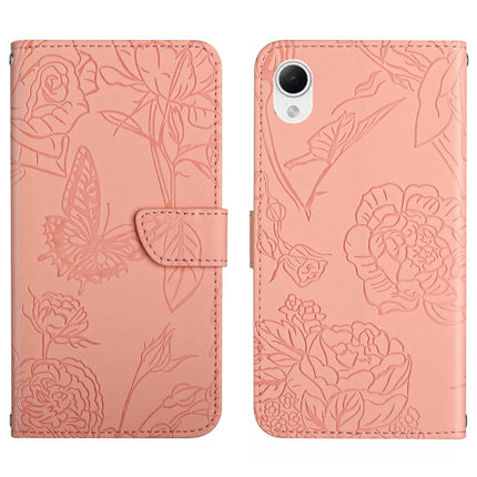 HT03 Skin Feel Butterfly Embossed Flip Leather Phone Case, For Samsung Galaxy A04 4G, For Samsung Galaxy A04s, For Samsung Galaxy A23 5G JP Version, For Samsung Galaxy A23e/A23s