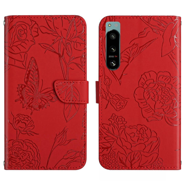 HT03 Skin Feel Butterfly Embossed Flip Leather Phone Case, For Sony Xperia 5 IV, For vivo X80 Lite/V25 5G, For Honor 70 Pro/70 Pro+, For Motorola Edge 30 Ultra/Moto X30 Pro