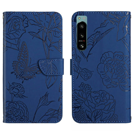 HT03 Skin Feel Butterfly Embossed Flip Leather Phone Case, For Sony Xperia 5 IV, For vivo X80 Lite/V25 5G, For Honor 70 Pro/70 Pro+, For Motorola Edge 30 Ultra/Moto X30 Pro