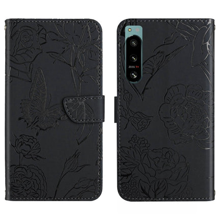 HT03 Skin Feel Butterfly Embossed Flip Leather Phone Case, For Sony Xperia 5 IV, For vivo X80 Lite/V25 5G, For Honor 70 Pro/70 Pro+, For Motorola Edge 30 Ultra/Moto X30 Pro