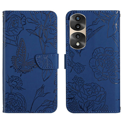 HT03 Skin Feel Butterfly Embossed Flip Leather Phone Case, For Sony Xperia 5 IV, For vivo X80 Lite/V25 5G, For Honor 70 Pro/70 Pro+, For Motorola Edge 30 Ultra/Moto X30 Pro