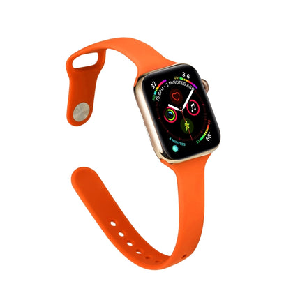 Thin Silicone Replacement Wrist Strap Watchband, For Apple Watch 5/4 44mm & 3/2/1 42mm, For Apple Watch 5/4 40mm & 3/2/1 38mm