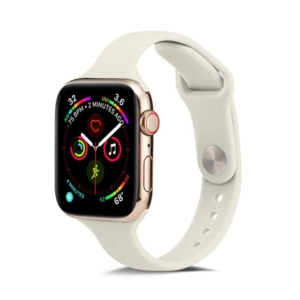 Thin Silicone Replacement Wrist Strap Watchband, For Apple Watch 5/4 44mm & 3/2/1 42mm, For Apple Watch 5/4 40mm & 3/2/1 38mm