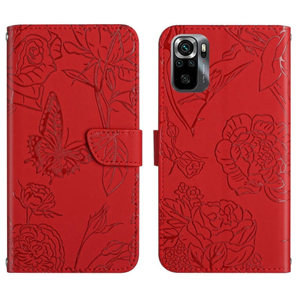 HT03 Skin Feel Butterfly Embossed Flip Leather Phone Case, For Xiaomi Poco M5 4G/5G/M4 5G, For Xiaomi Poco M5s, For Xiaomi Redmi A1, For Xiaomi Redmi K50 Ultra/12T/12T Pro