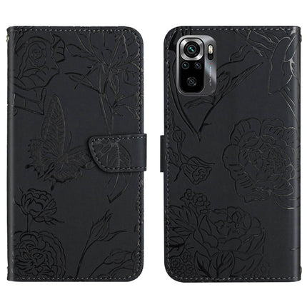 HT03 Skin Feel Butterfly Embossed Flip Leather Phone Case, For Xiaomi Poco M5 4G/5G/M4 5G, For Xiaomi Poco M5s, For Xiaomi Redmi A1, For Xiaomi Redmi K50 Ultra/12T/12T Pro